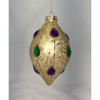  Watayo 12 PCS Mardi Gras Glass Ball Ornaments-1.5 Inch